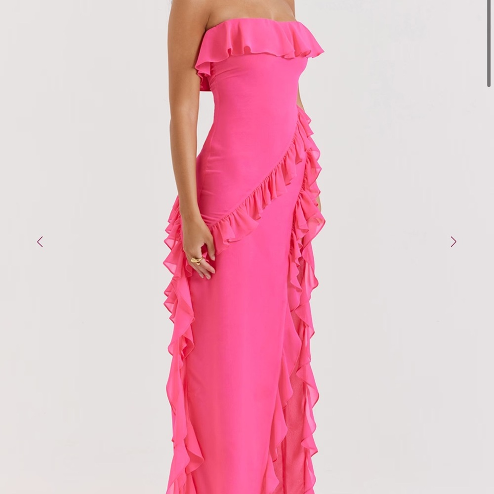 BNWT HOUSE OF CB SARINA MAXI DRESS IN PINK